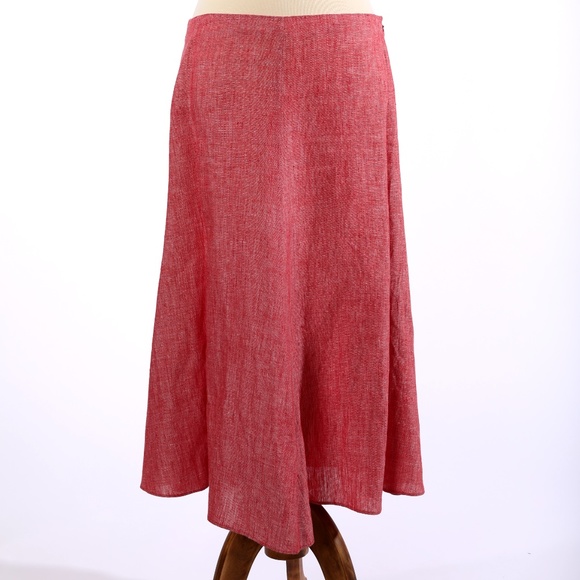Banana Republic A-Line Skirt in Vibrant Red - Picture 1 of 4